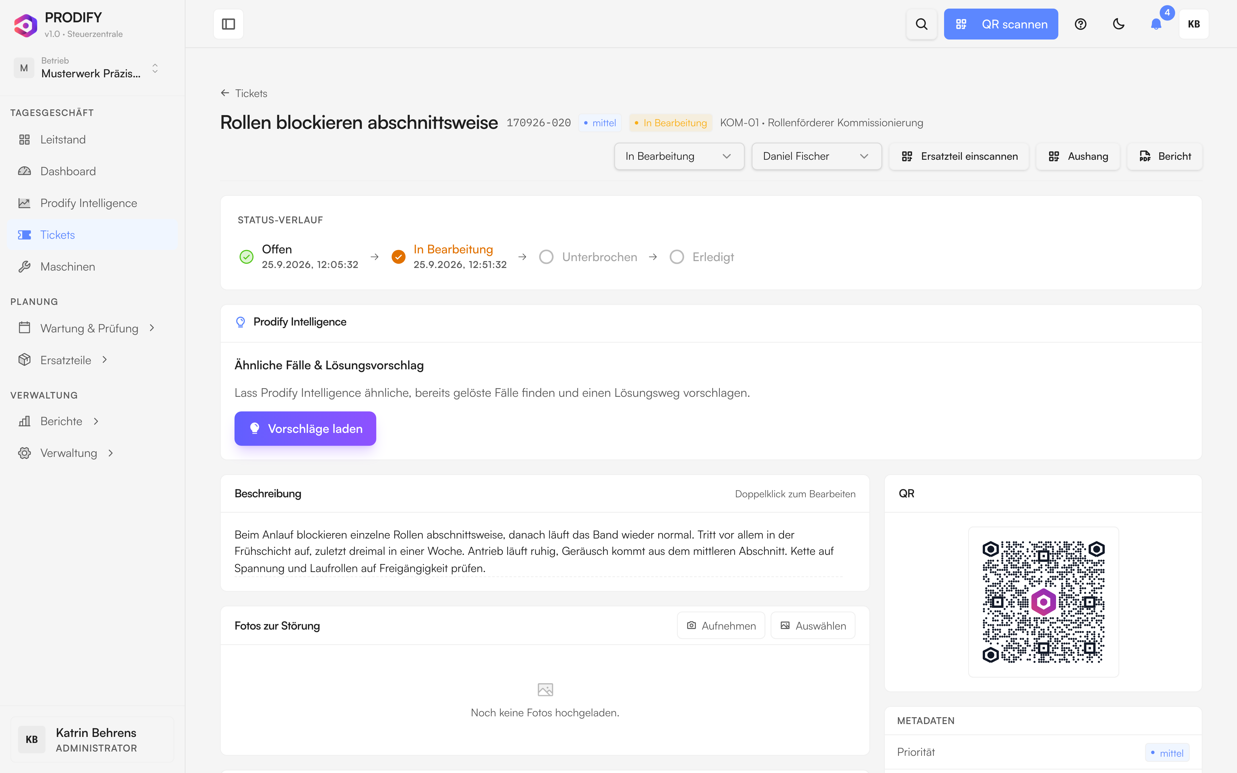 Status und Zuständigkeit oben